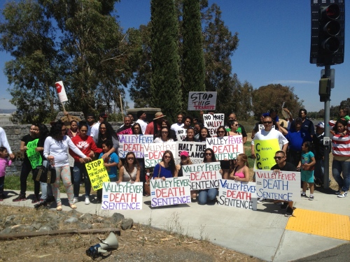 Rally to prevent the transfer of inmates to prisons with Valley Fever