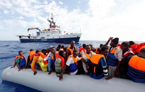 MOAS rescues 105 migrants in Oct 2014. Photo: Darrin Zammit Lupi/MOAS