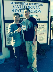 Eddy Zheng and Filmmaker Ben Wang at the World Premiere of Breathin' at San Quentin